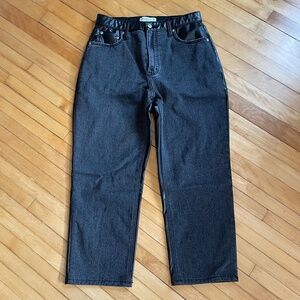 Abercrombie & Fitch Ultra High Rise Jeans Straight Wide Leg Mixed Media 31/12 S